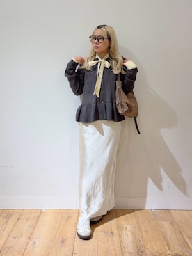 「アイテム（メガネ）」を使った、nahoさん（レディース・150cm）の秋コーディネート