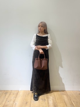 「アイテム（ローファー）」を使った、nahoさん（レディース・150cm）の夏コーディネート