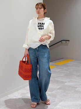 「SHIPS（シップス）のアイテム」を使った、松原さん（レディース・153cm）の春コーディネート