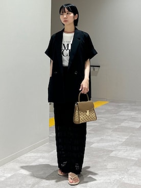 「シップス カラーズ」｜松原さん（レディース・153cm）の秋コーディネート