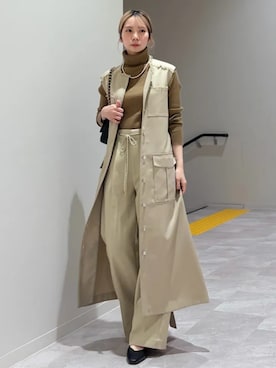 松原さん（レディース・153cm）の冬コーディネート