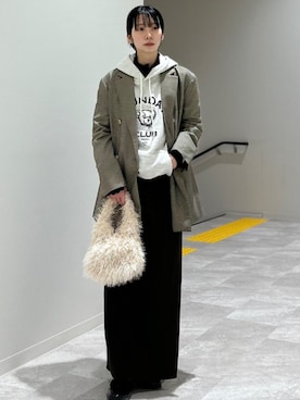 「SHIPS」｜「アイテム（スリッポン）」を使った、松原さん（レディース・153cm）の秋コーディネート