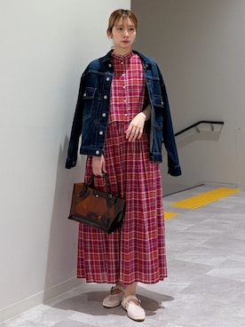 「SHIPS（シップス）のアイテム」を使った、松原さん（レディース・153cm）の春コーディネート