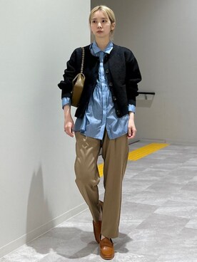 松原さん(レディース・153cm)の秋コーディネート