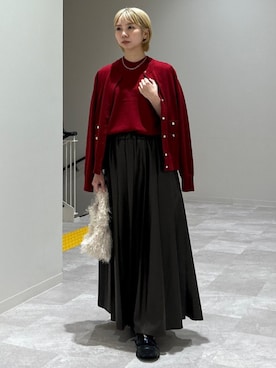 「SHIPS」｜松原さん（レディース・153cm）の秋コーディネート