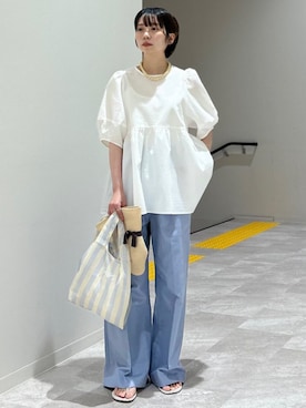 「ビーサン」｜松原さん（レディース・153cm）の夏コーディネート