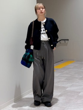松原さん(レディース・153cm)の冬コーディネート