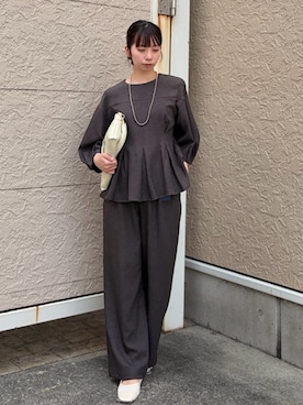 松原さん（レディース・153cm）の秋コーディネート