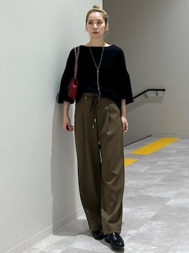 松原さん(レディース・153cm)の秋コーディネート