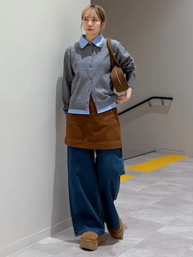 松原さん(レディース・153cm)の冬コーディネート