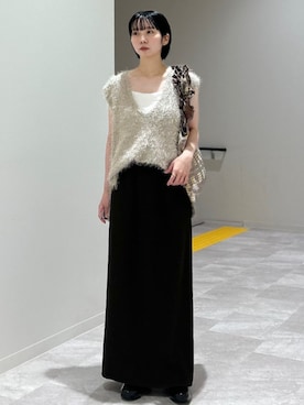 「アイテム（インナーウェア/肌着）」を使った、松原さん（レディース・153cm）の秋コーディネート