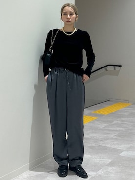 松原さん(レディース・153cm)の秋コーディネート
