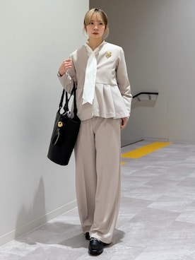 松原さん（レディース・153cm）の冬コーディネート