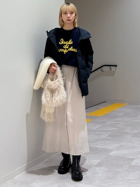 松原さん（レディース・153cm）の冬コーディネート