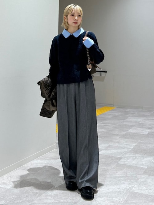 SHIPS Colors:〈手洗い可能〉TR ストレート ゴム パンツ（その他パンツ