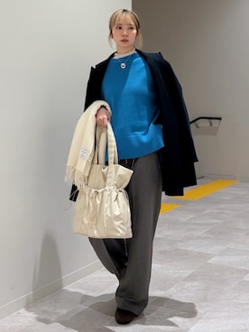 松原さん（レディース・153cm）の冬コーディネート
