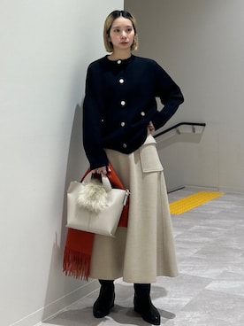 松原さん（レディース・153cm）の冬コーディネート