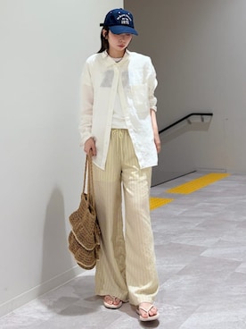 松原さん(レディース・153cm)の夏コーディネート