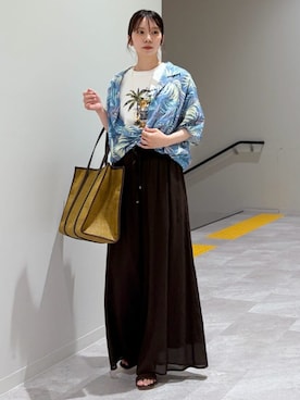 松原さん(レディース・153cm)の夏コーディネート
