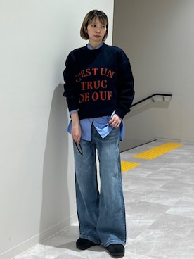 松原さん(レディース・153cm)の冬コーディネート