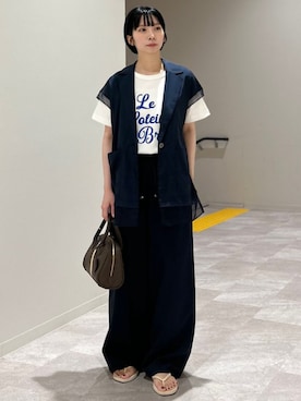 松原さん(レディース・153cm)の夏コーディネート