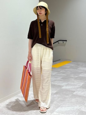 松原さん(レディース・153cm)の夏コーディネート