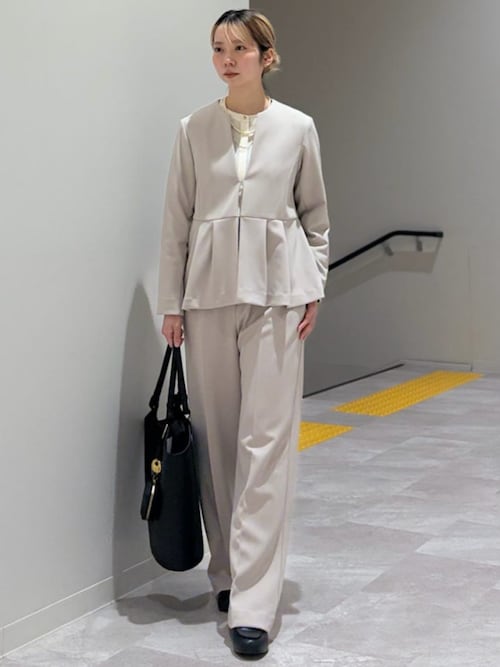 SHIPS Colors:〈洗濯機可能〉ジョーゼット タックスリーブ ブラウス 2