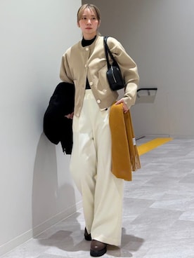 松原さん(レディース・153cm)の冬コーディネート
