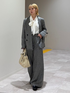 「SHIPS（シップス）のアイテム」を使った、松原さん（レディース・153cm）の秋コーディネート