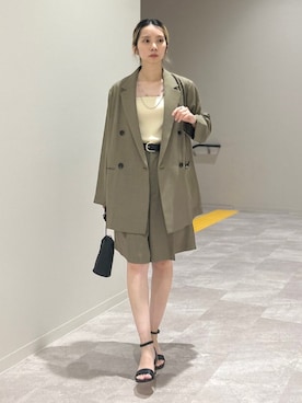 「アイテム（その他トップス）」を使った、松原さん（レディース・153cm）の夏コーディネート
