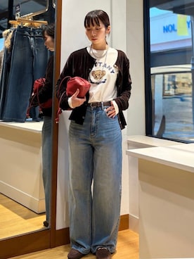 松原さん(レディース・153cm)の秋コーディネート
