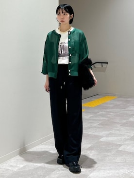 「シップス カラーズ」｜松原さん（レディース・153cm）の秋コーディネート