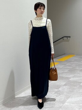 松原さん(レディース・153cm)の冬コーディネート