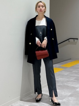 松原さん(レディース・153cm)の秋コーディネート