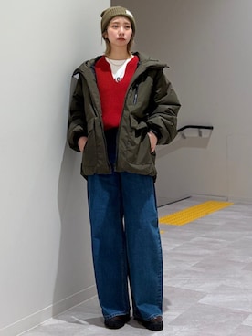 松原さん(レディース・153cm)の冬コーディネート