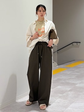 「SHIPS（シップス）のアイテム」を使った、松原さん（レディース・153cm）の夏コーディネート