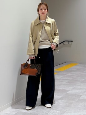 松原さん(レディース・153cm)の春コーディネート