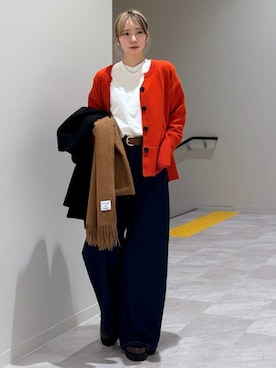 松原さん(レディース・153cm)の冬コーディネート