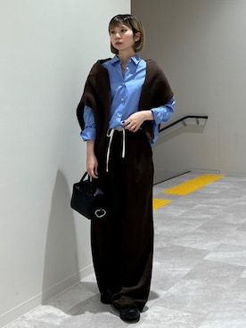 松原さん（レディース・153cm）の冬コーディネート