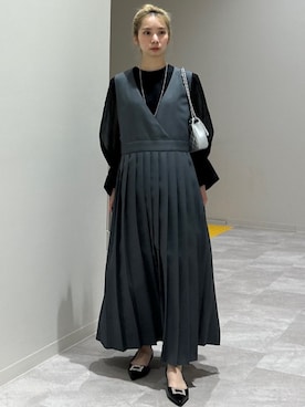 松原さん(レディース・153cm)の秋コーディネート