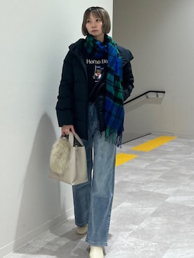 松原さん(レディース・153cm)の冬コーディネート