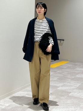 「シップス カラーズ」｜松原さん（レディース・153cm）の秋コーディネート