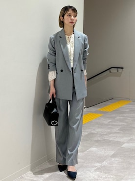 松原さん(レディース・153cm)の冬コーディネート