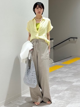 「アイテム（その他アウター）」を使った、松原さん（レディース・153cm）の夏コーディネート