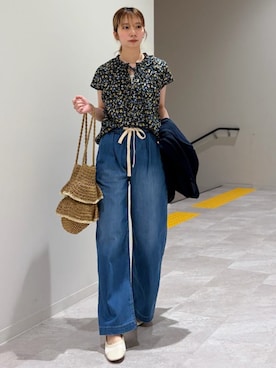 松原さん(レディース・153cm)の春コーディネート