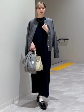 松原さん(レディース・153cm)の冬コーディネート