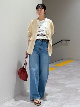松原さん(レディース・153cm)の夏コーディネート