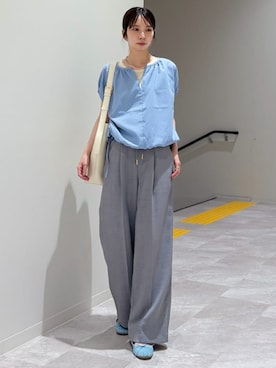松原さん(レディース・153cm)の夏コーディネート