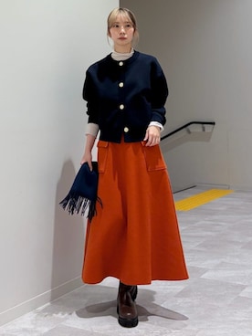 松原さん(レディース・153cm)の冬コーディネート