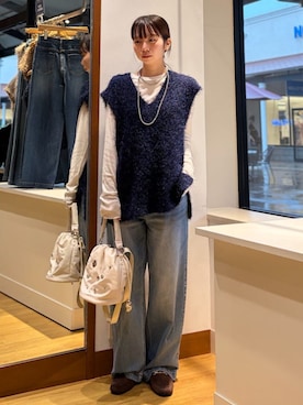 松原さん(レディース・153cm)の秋コーディネート